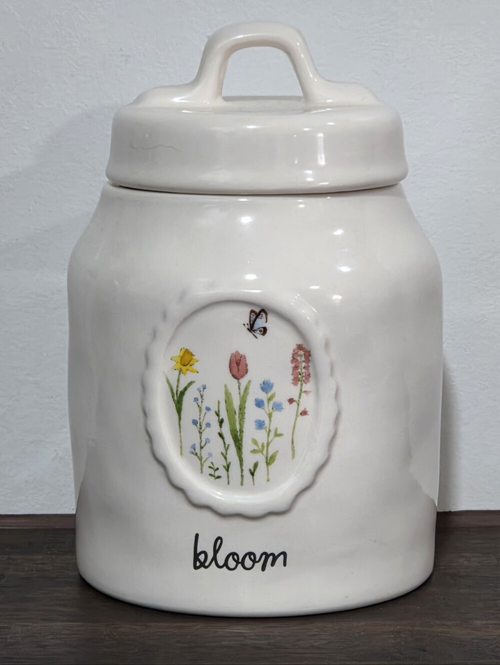 Rae Dunn Floral 'Bloom' Ceramic Canister
